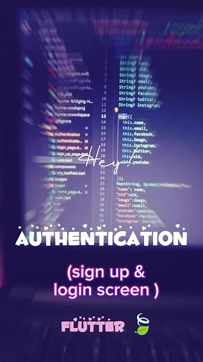 login and sign up screen (authentication using flutter) #login #authentication #flutter #appdeveloper #dart #developer