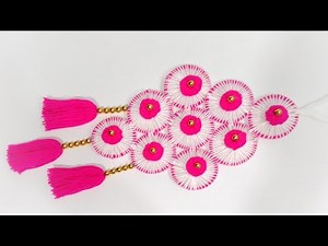 Don’t Throw Away Old Bangles! Make This Beautiful Woolen Wall Hanging Old Bangles Reuse Idea