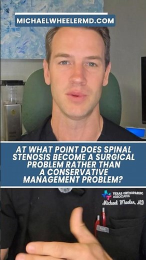 At what point does spinal stenosis become a surgical problem? - Dallas Spine Surgeon