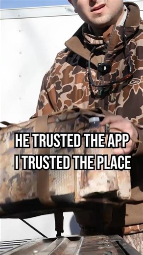 he trusted the app. i trusted the place
