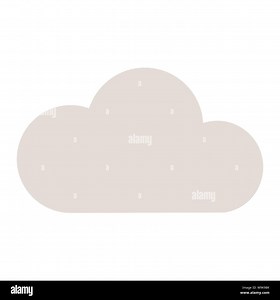 Music streaming service icon isolated on white background. Sound cloud computing, online media streaming, online song, audio wave. Vector Illustration Stock Photo - Alamy