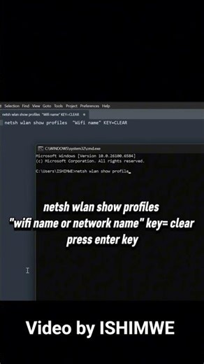 Know WiFi password with a single sentence using Command prompt (cmd)#wifi #wifistudy #cmd #coding