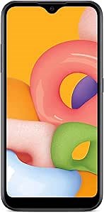Total Wireless Samsung Galaxy A01 4G LTE Prepaid Smartphone - Black - 16GB - Sim Card Included -CDMA