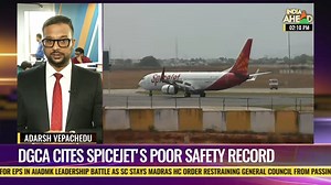 Directorate General of Civil Aviation (DGCA) issues show cause notice to budget carrier #SpiceJet after airline reported eight malfunction incidents in last 18 days, cites SpiceJet's poor safety record | India Ahead's Adarsh Vepachedu gets you more details #SpiceJetFlight | All News | Facebook