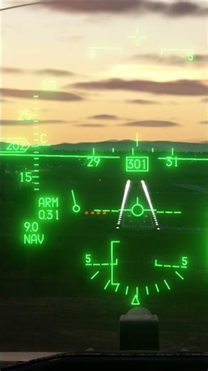 F16 Landing Cockpit Evening F-16 Evening Landing #shorts