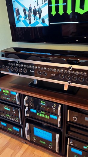 Here's a quick look at the XCS 1.5k center channel from McIntosh ! We had the pleasure of installing this as part of a MASSIVE McIntosh job last year! 🔊 McIntosh Laboratory Inc. #CreativeAudio #McIntosh #HomeAudio #HomeTheater #Audiophile #Hifi | Creative Audio