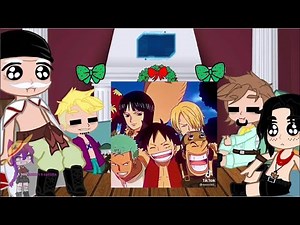 👒 Whitebeard Pirates Luffy Family One Piece Characters react to Luffy 👒 Gacha 👒 Compilation