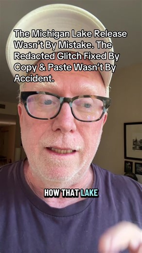 The truth is out, and it wasn’t by mistake. Someone inside the DOJ and FBI intentionally released unlocked documents and more. Like the Lake Michigan story. Not all heroes wear capes. #epstein #epsteinfiles #fbi #doj #hero