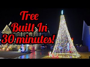 How to build 18 foot RGB Christmas Lighted Pole-Tree, Twinkly Pro Generation 2 RGB
