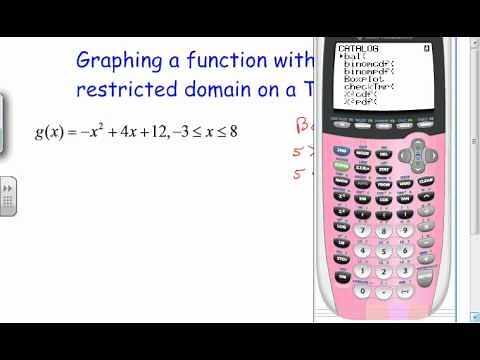 Restricted domain function on a TI-84