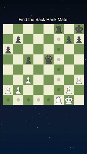 Find the Back Rank Mate! - White to Win! #chess #chessPuzzle #checkmate