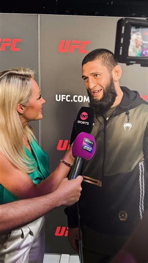 Caroline Pearce on Instagram: "Khamzat Chimaev became the new UFC Middleweight champion last night and today my phone memories show this montage of videos interviewing him! Still undefeated and New champion winning in dominant fashion. Many predicted it when he first stepped inside the UFC octagon and now it’s a reality. Congrats @khamzat_chimaev. Can’t wait to see who’s next!"