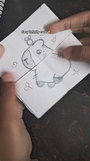 How to make easy infinity card✨️🤗#shorts#cute#diy#paper#card#drawing#art