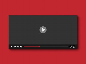 Download Video player flat design, vector illustration for free