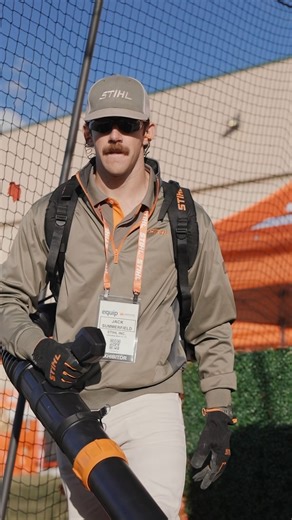 STIHL Product Manager Jack Summerfield‘s got your back! Meet the newest additions to the STIHL battery line-up: STIHL BRA 200 & BRA 280 Backpack Blowers. | STIHL