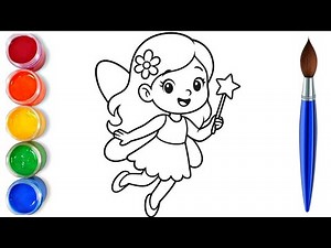 How to draw easy cute fairy | easy drawing step by step