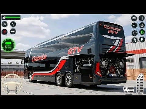 New city bus simulator 3d game best graphics and new morden bus luxury bus #games #bus
