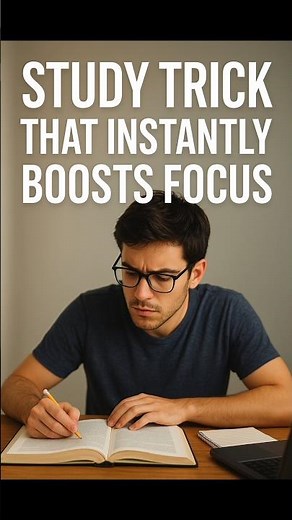 Study Tricks That Instantly Boost Focus 🤯 #shorts #study