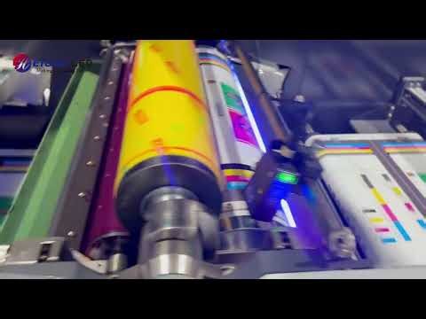 UV LED Curing System Running on Flexo Machine | HS Hongsheng Machinery