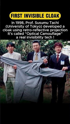 Real-Life Invisibility Cloak ? Japan Made It in 1998 #shorts #japan #technology