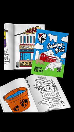 New Show Cattle Coloring Book!