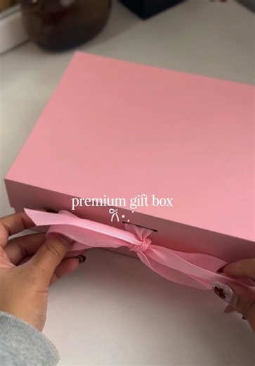 Premium Pink Gift Box with Magnetic Lock