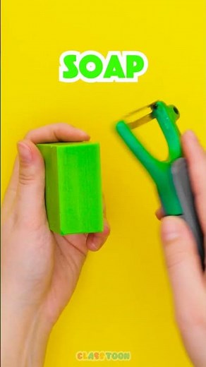 The Ultimate Portable Clean: DIY Mini Soaps! 🎒🧽#fun #shorts