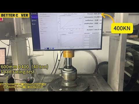 600mm D400 load ratings test-Sealed waterproof manhole cover--Composite Manhole Cover and Frame