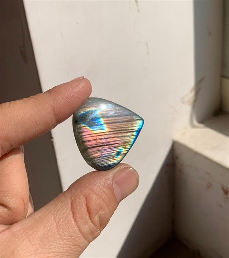 AAA Spectrolite Labradorite Cabochon – Full Multi Flash Pear Stone Blue Gold Fire Gemstone for Pendant Ring, High Flash Labradorite 35 X 34 MM - Etsy
