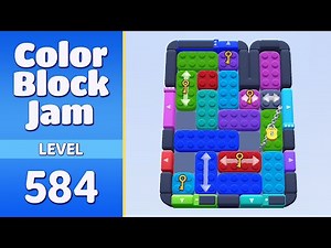 Color Block Jam Level 584 | Every Puzzle Solved! 🎯