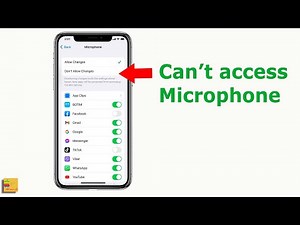 Newly downloaded app can't access microphone | New apps not showing in microphone list iPhone | Fix