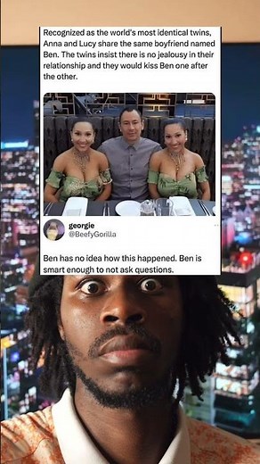 Recognized as the world's most identical twins, Anna and Lucy share the same