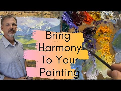 Painting A Landscape Painting With A Split Complementary Color Scheme Tutorial - Impressionism