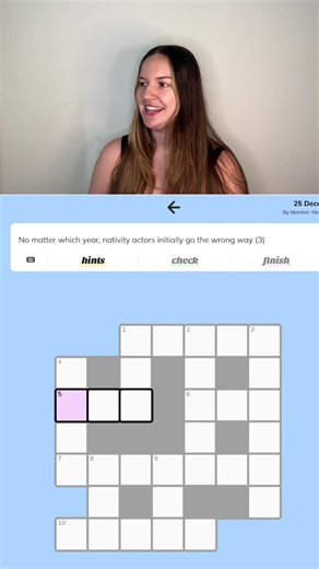 Hannah❤️ on Instagram: "Fun fact — I solve the Minute Cryptic Mini Crossword every week on the clock sound app!!! Check out this verrry condensed version (bc insta does not like videos over 3 minutes) but if you want to see more like these, check out the full video over there, you can find a link in my bio 🫶🏻 #minutecryptic #minicrossword #cryptic #crypticcrossword #wordgame #solve #reels"