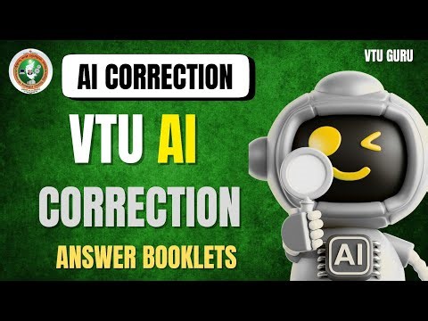 VTU AI Correction System | VTU AI Will Check Your Answer Booklets | VTU Updates | VTU Exams