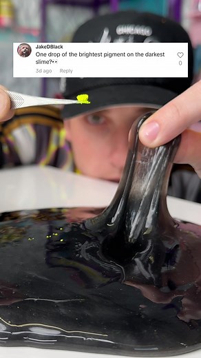 Watch the Colorful Transformation of Clear Slime Using the World's Darkest Pigment