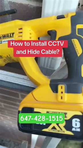 how to hide cable in home camera installation #cctvcamera #securitysystem #securitycamera #home