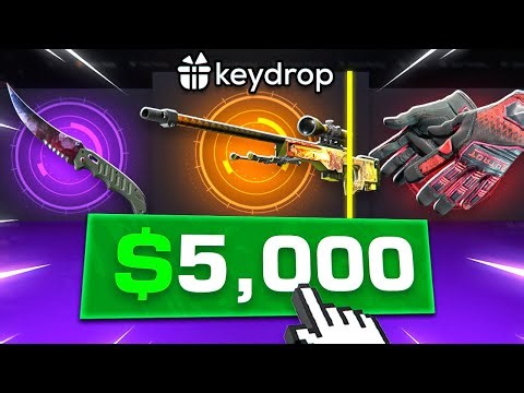 KEYDROP $5,000.00 AWP DRAGON LORE UNBOXING? - KEYDROP PROMO CODE 2025