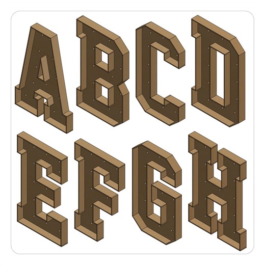 4FT Marquee Letter A-Z All Alphabets Template: CNC & Printable Plans (svg Dxf Pdf Files) - Etsy
