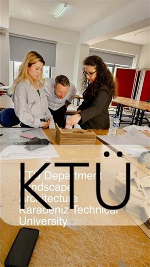 Irish landscape architect Peter Donegan MSGLD at Karadeniz Technical University KTÜ Trabzon