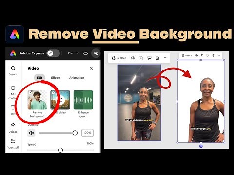 How to Remove Background from Videos using Adobe Express