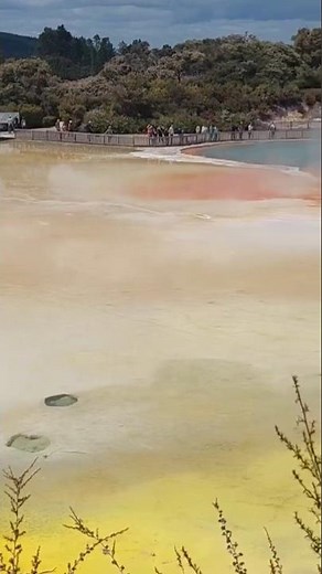 New Zealand🇳🇿 Wai-o-tapu. Artist's Palette. Thermal Wonderland, Geothermal Area, Rotorua New Zealand