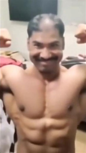 Omg🤣 this meme turned into body builder #funny #shorts