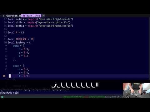 Eyes Wide Bright – A neovim plugin to keep you eyes healthy - Sample usage