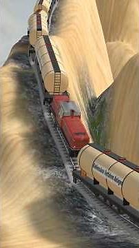 OH MY GOOD! This Train Climbs an Impossible Vertical Mountain 😱🚆 #shorts #shortvideo #trainsim