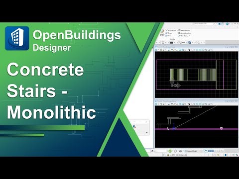 Creating a Concrete Monolithic Stair in OpenBuildings Designer
