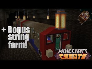 I made a METRO TRAIN DEPOT in Minecraft Create Mod