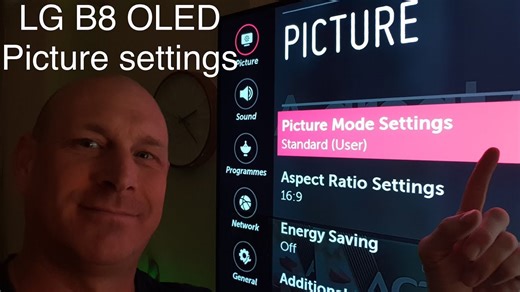 My Picture Settings for LG B8 OLED OLED55B8SLC for Movies and Gaming