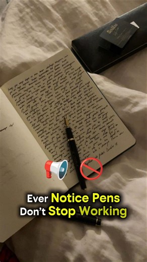 Why does my pen stop writing in the middle of a word? 🖋️ #curiosity #interesting #livinglife #pen
