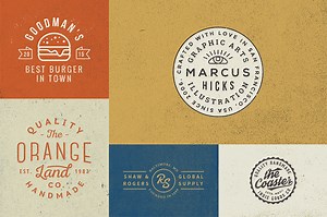 10 Logo/Badge Templates Vol.5, a Branding & Logo Template by GraphicBurger